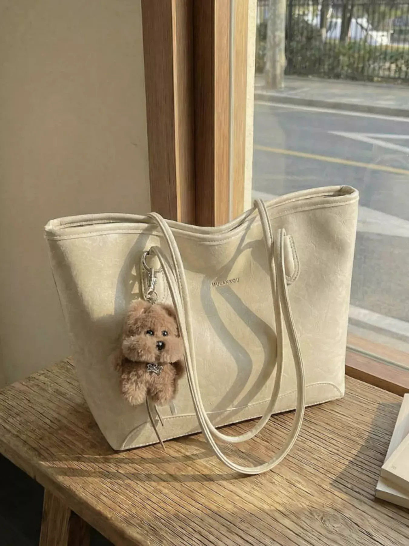 Teddy Bear Charm Tote Bag